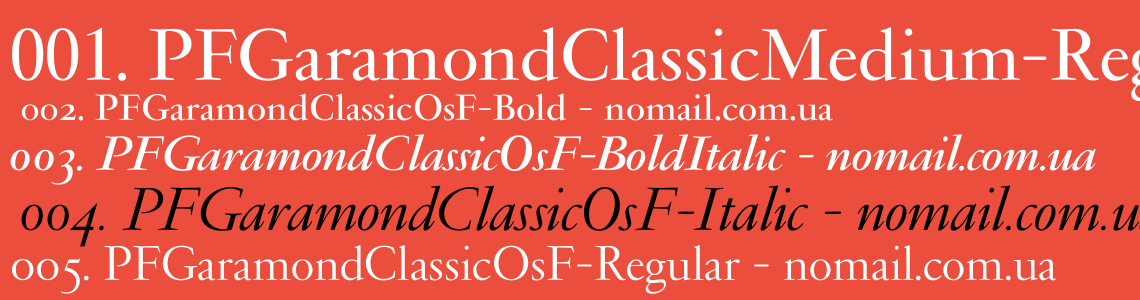 Pf Garamond Classic Fuente Descarga Gratuita Para Web