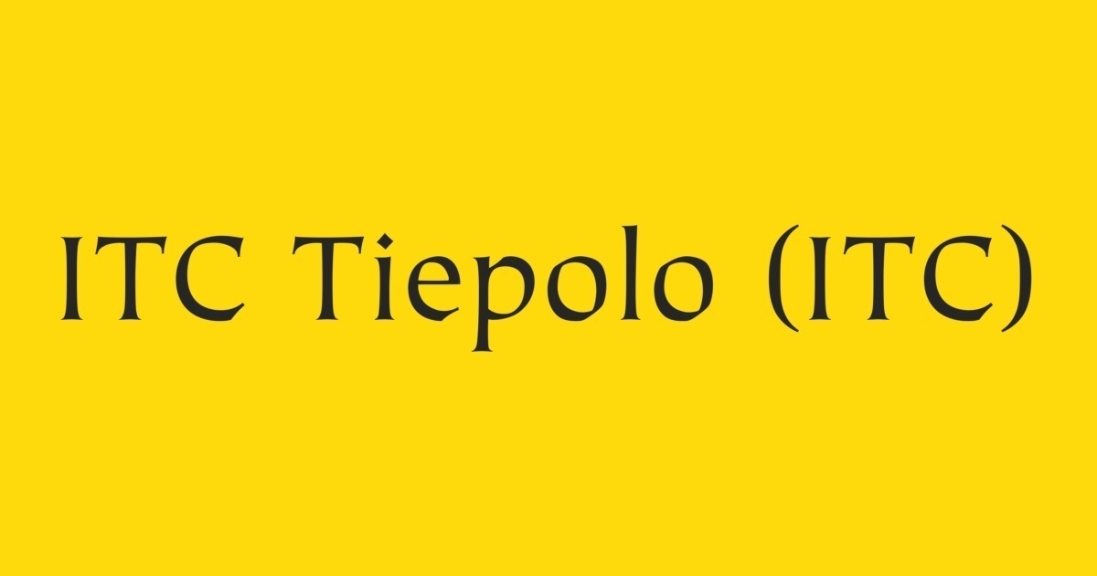 ITC Tiepolo
