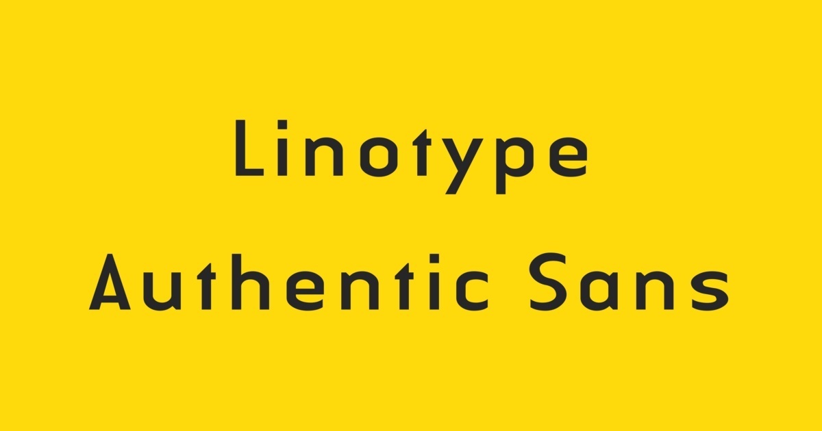 Linotype Authentic Sans