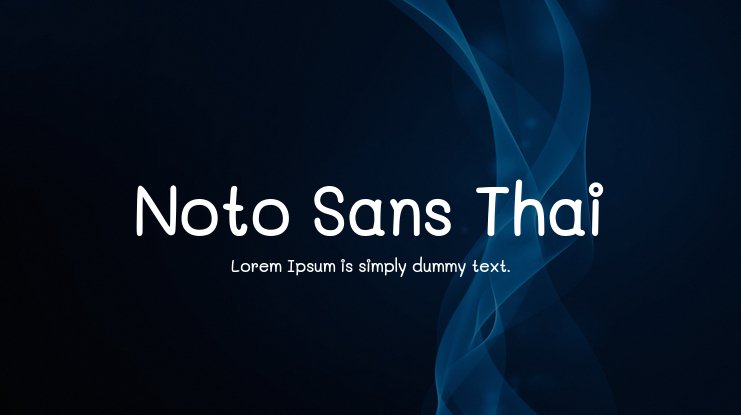 Noto Sans Thai