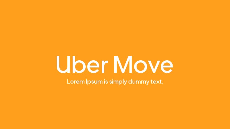 Uber Move Mono