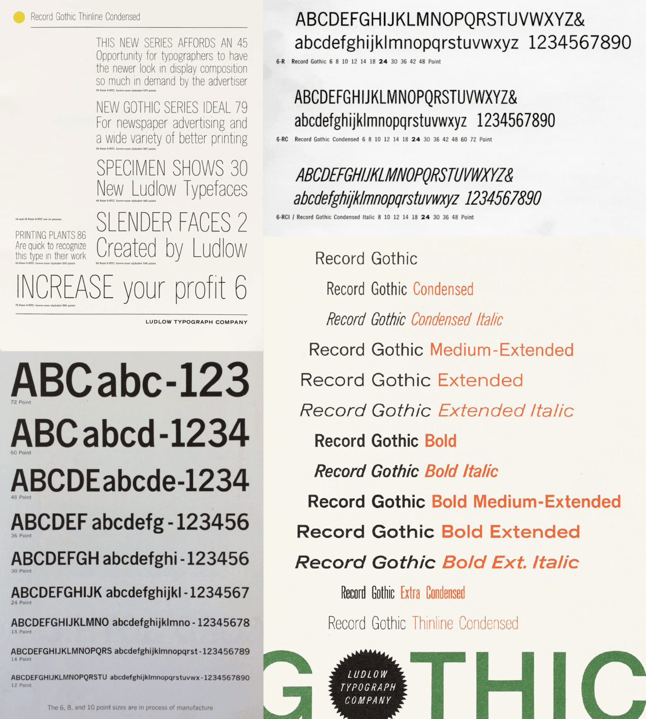 A2 Record Gothic Condensed
