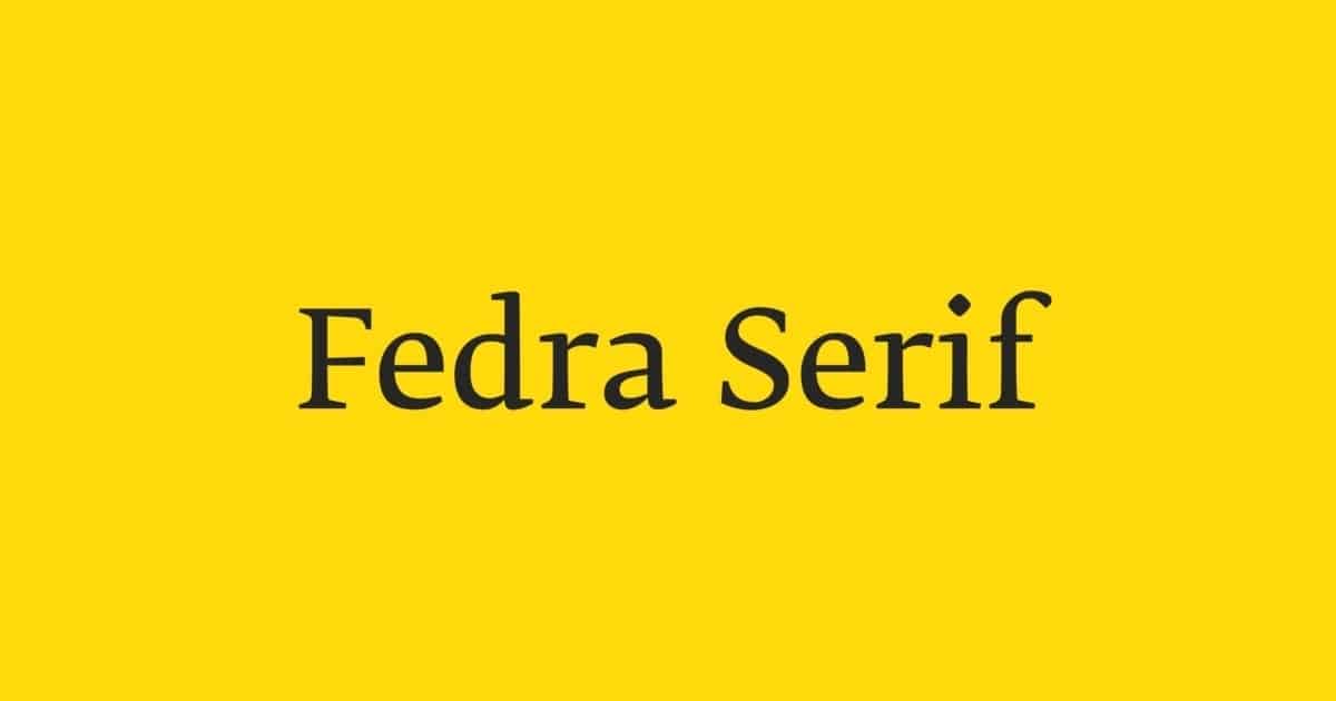 Fedra Serif
