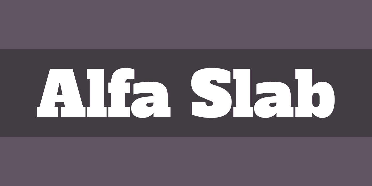 Alfa Slab