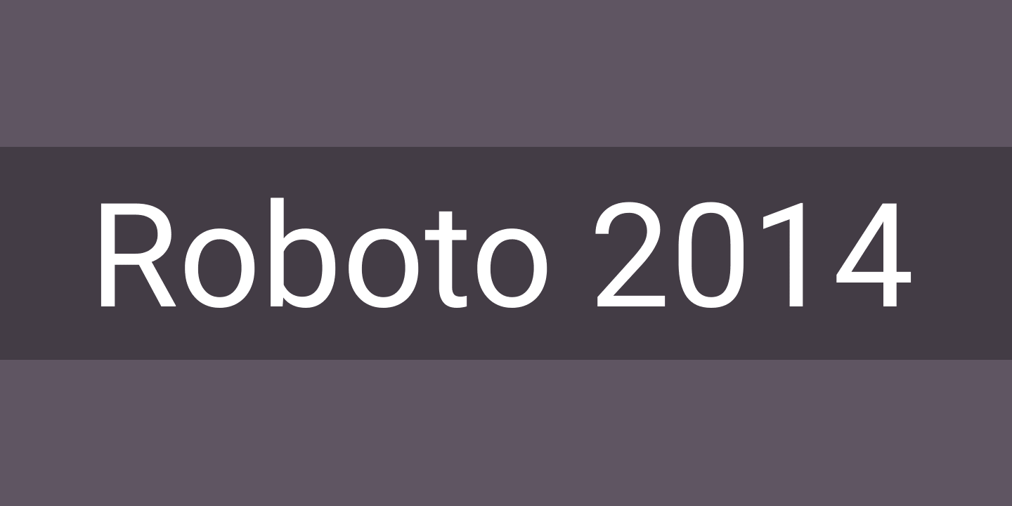 Roboto 2014